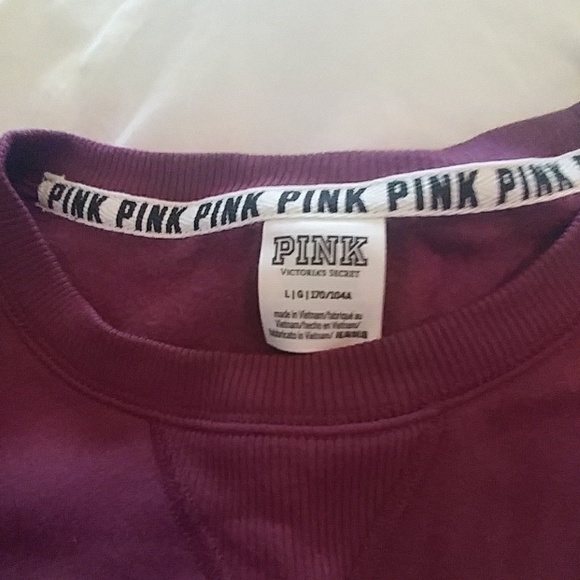 Pink by Victoria's secret  pull over sz large - Picture 2 of 3